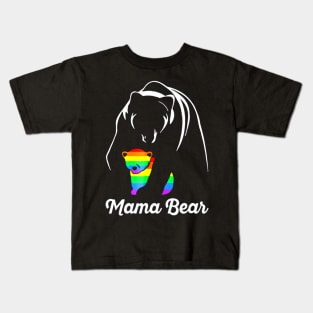 Mama Bear Love Homobisexual Baby Bear Costume Kids T-Shirt